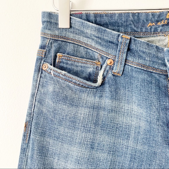 7FAM Flynt Distressed Flare Jeans Sz 26 - Picture 4 of 14